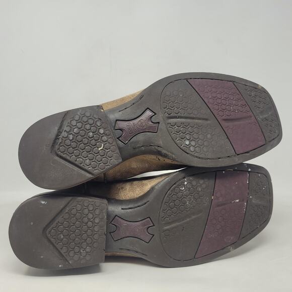 Ariat Boots Mens 10D Brown Leather Western Cowboy Square Toe 100038449 Layton - Picture 15 of 15